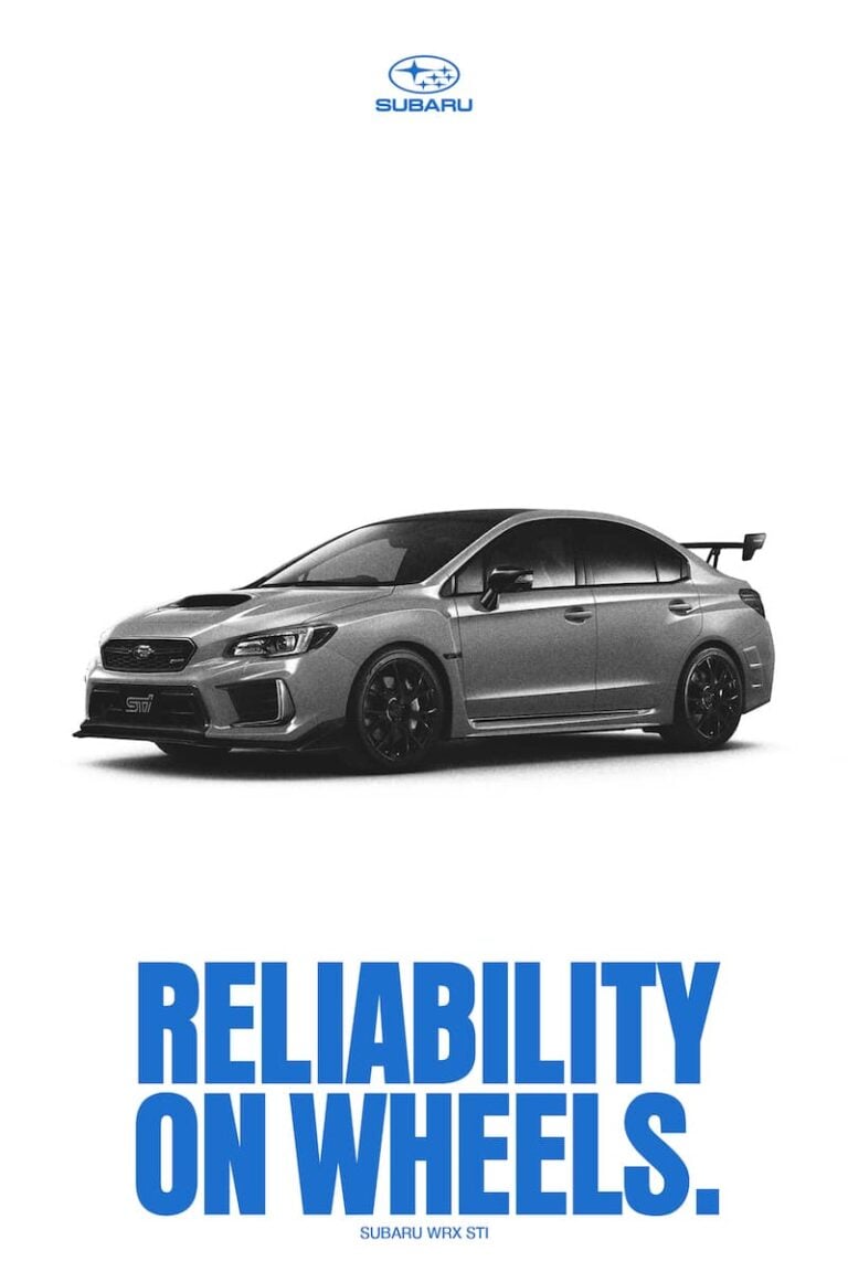 Subaru WRX STI ‘Reliability’ Poster