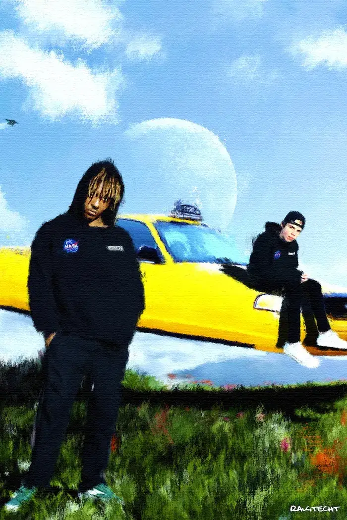 Juice WRLD x The Kid Laroi ‘Taxi’ Painting Poster
