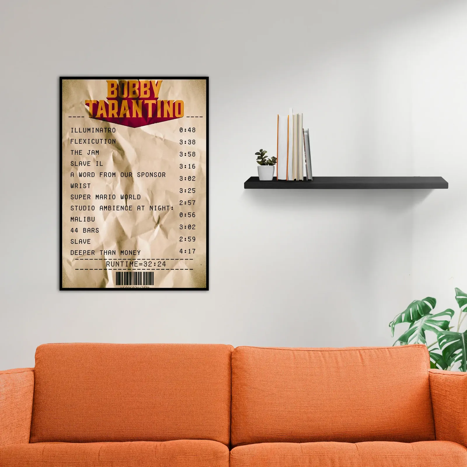 Logic ‘Bobby Tarantino’ Receipt Poster