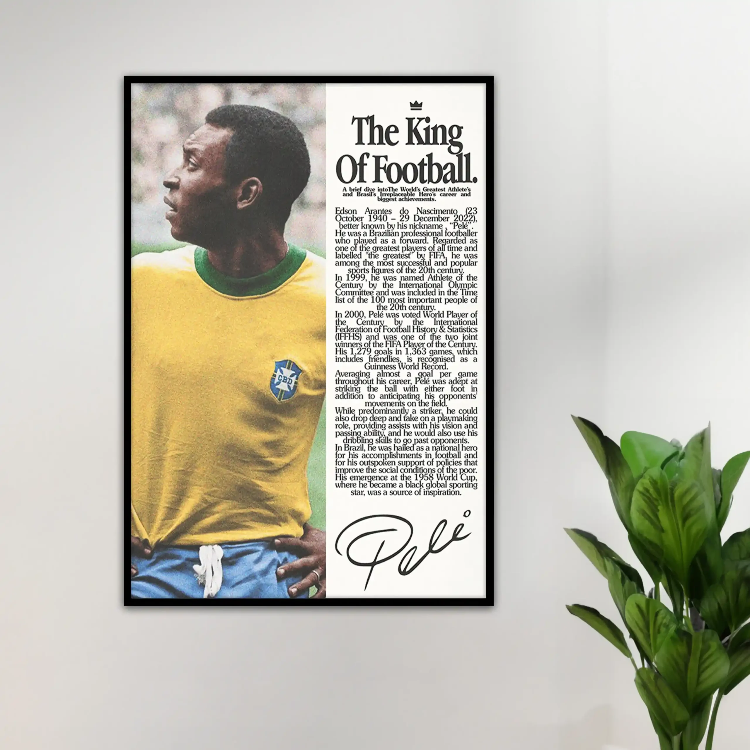 Pelé ‘King Of Football’ Poster
