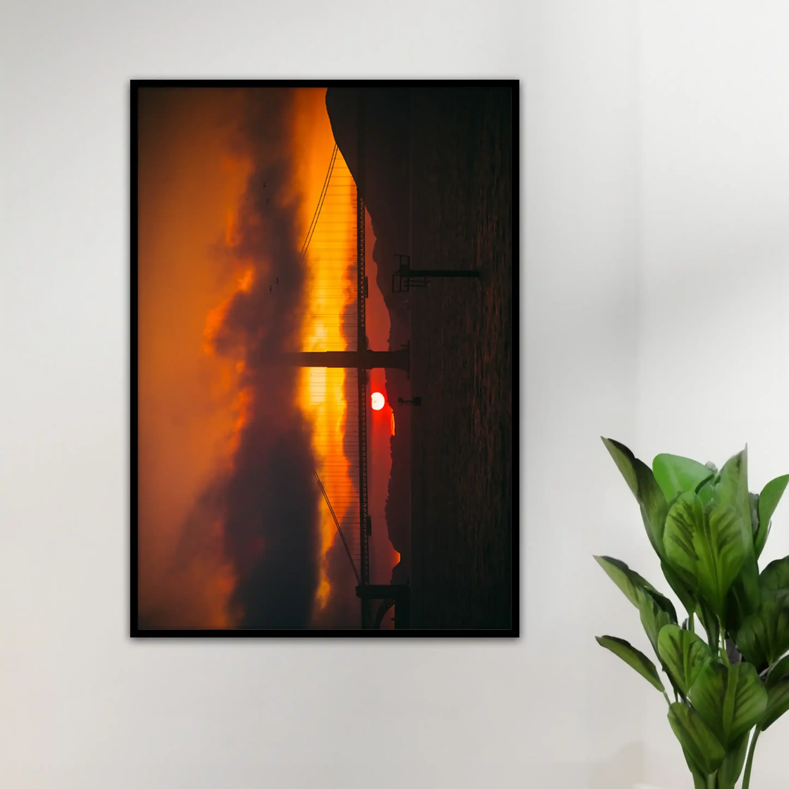 Golden Gate Sunset Poster