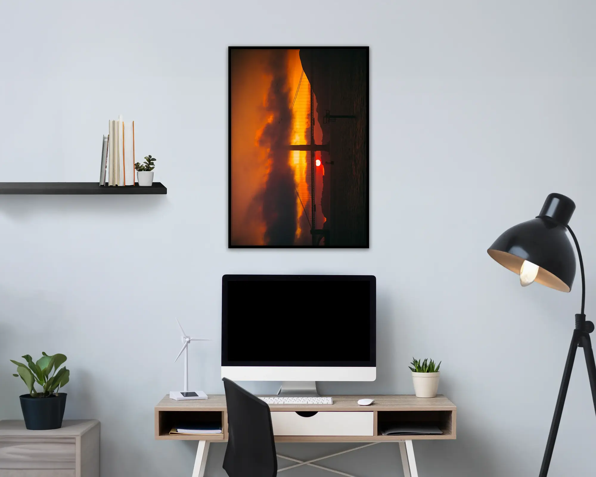 Golden Gate Sunset Poster