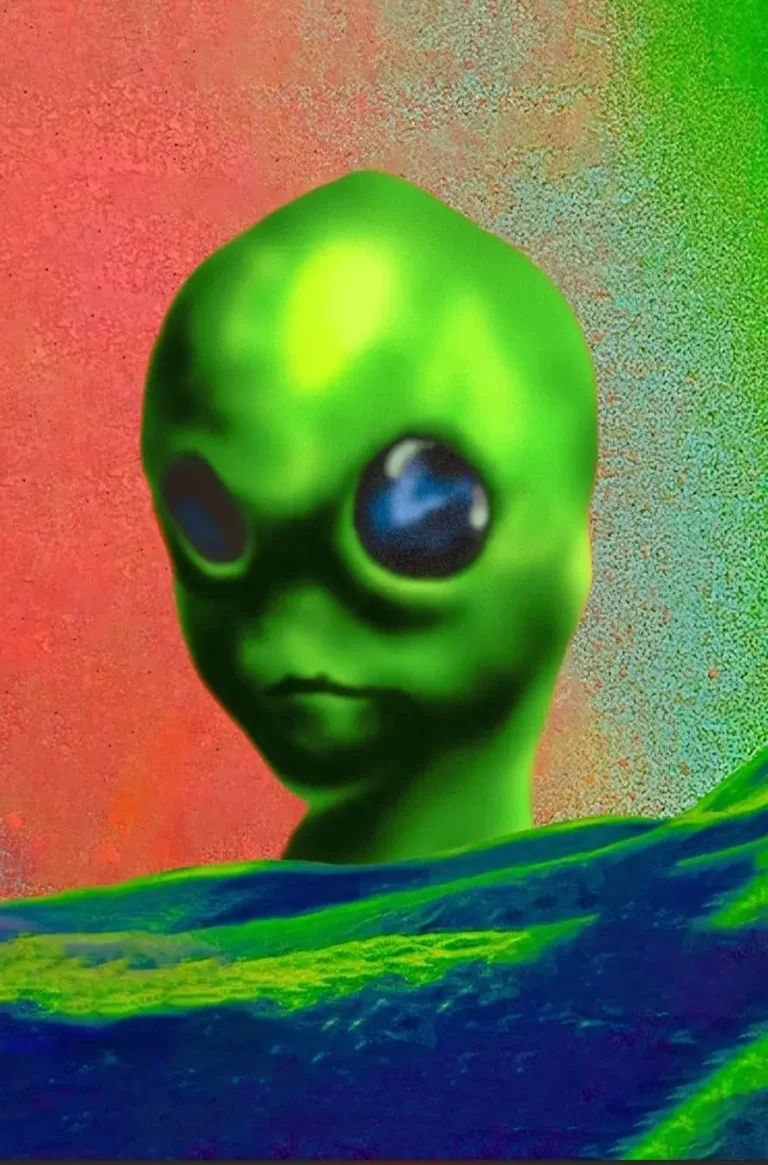 Kanye West ‘ALIEN! ALIEN!’ Abstract Poster