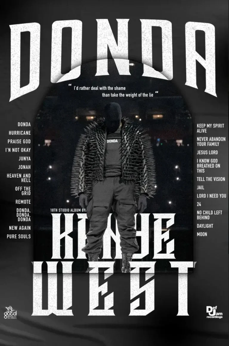 Kanye West ‘Donda Tracklist’ Poster