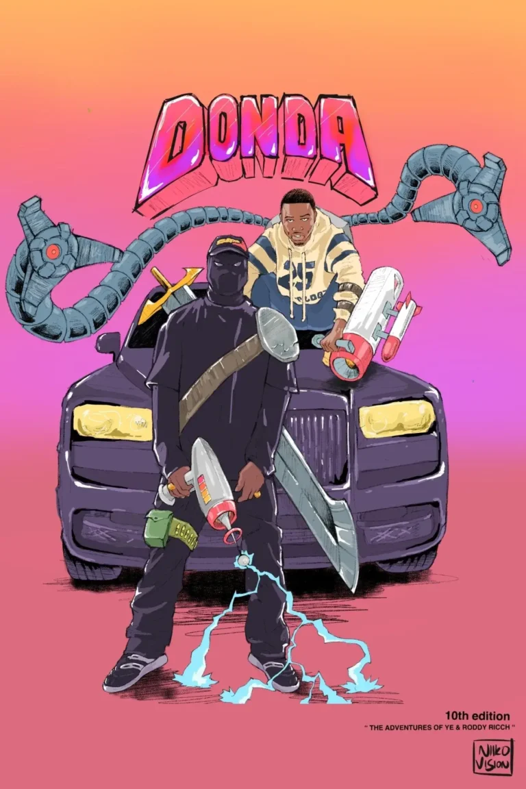 Kanye West x Roddy Ricch ‘Pure Souls’ Drawing Poster