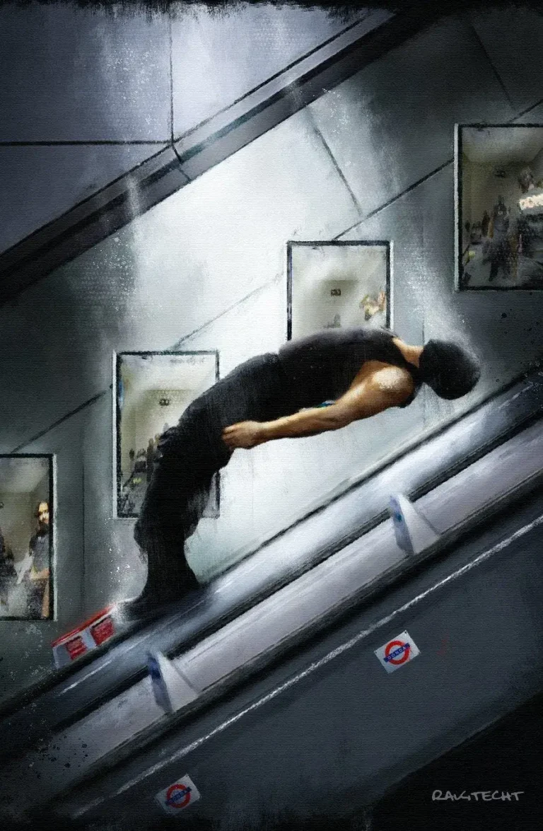 Kanye West ‘Subway Levitating’ Painting Poster