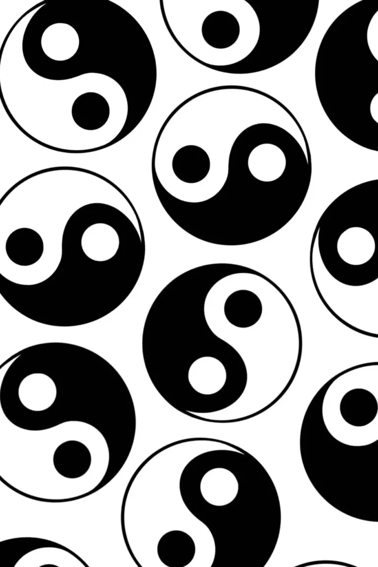 Yin and Yang Collage Poster