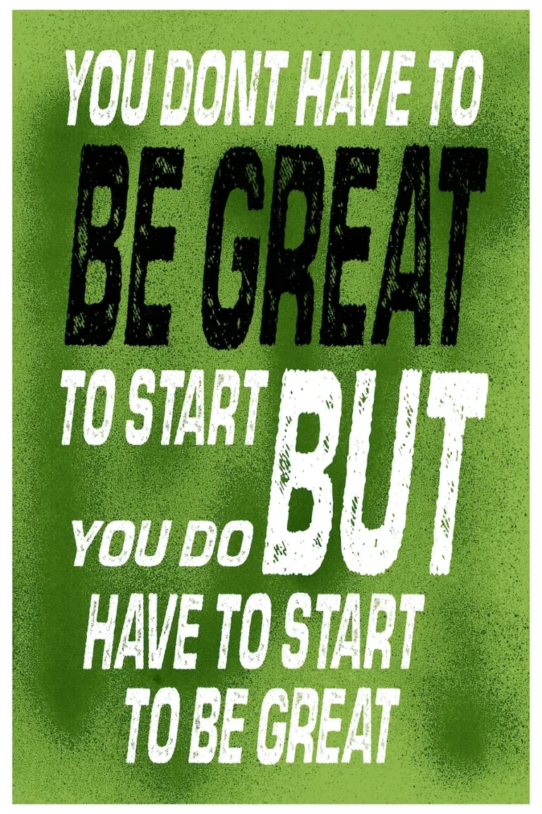 Start To Be Great’ Poster V2