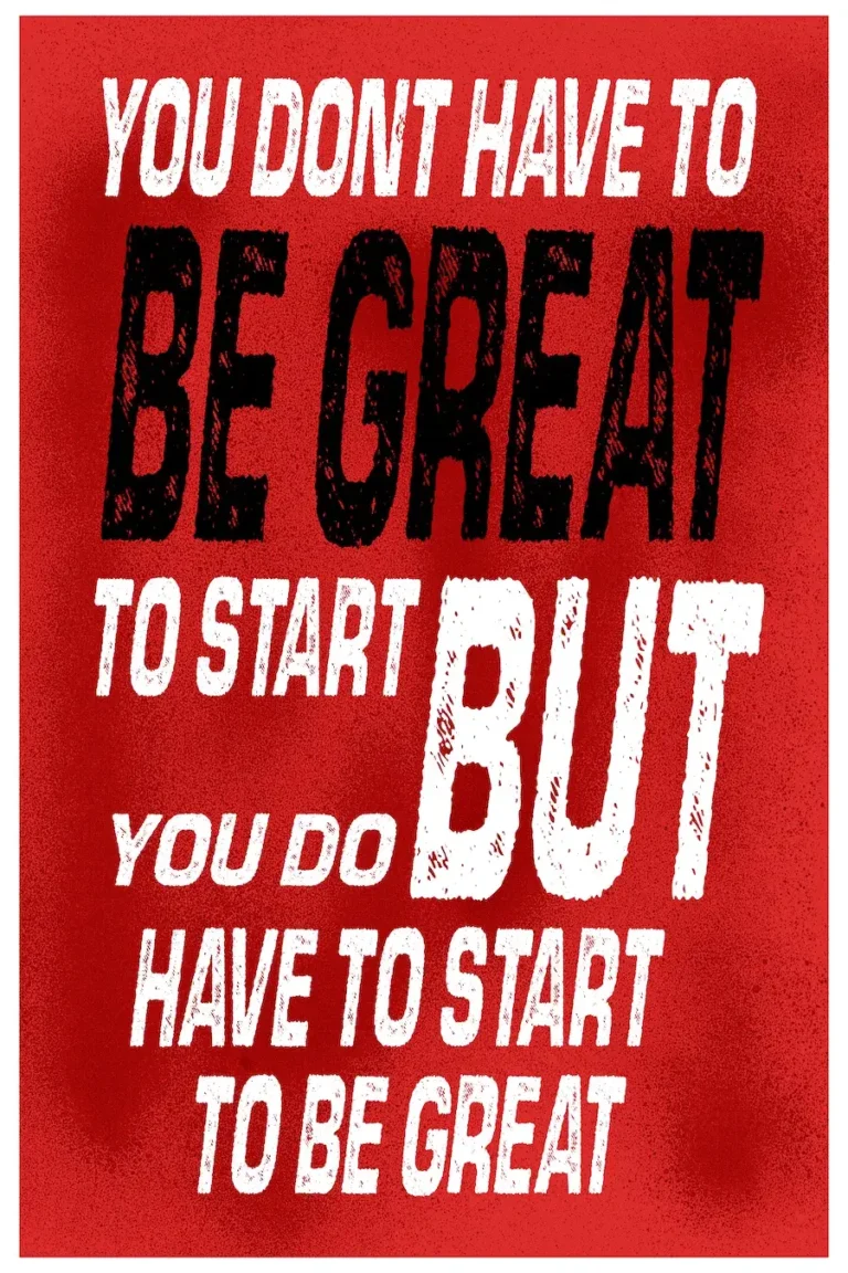 Start To Be Great’ Poster V4