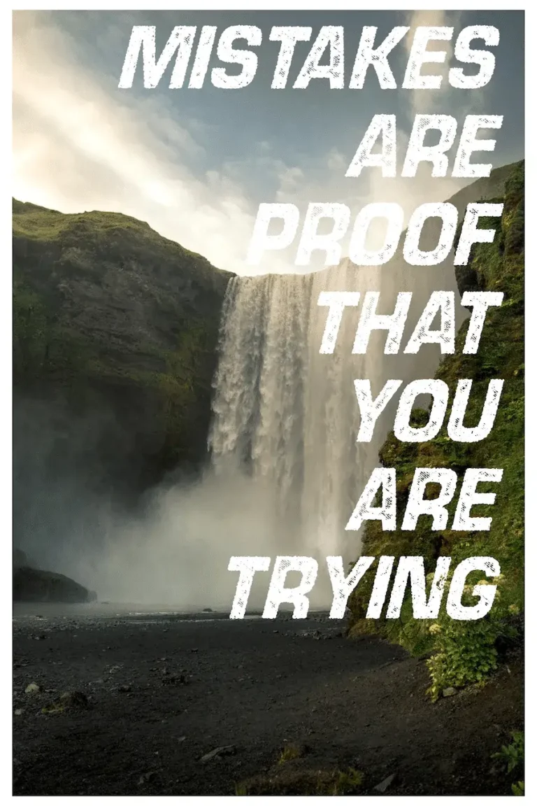 Mistakes Are Proof’ Poster