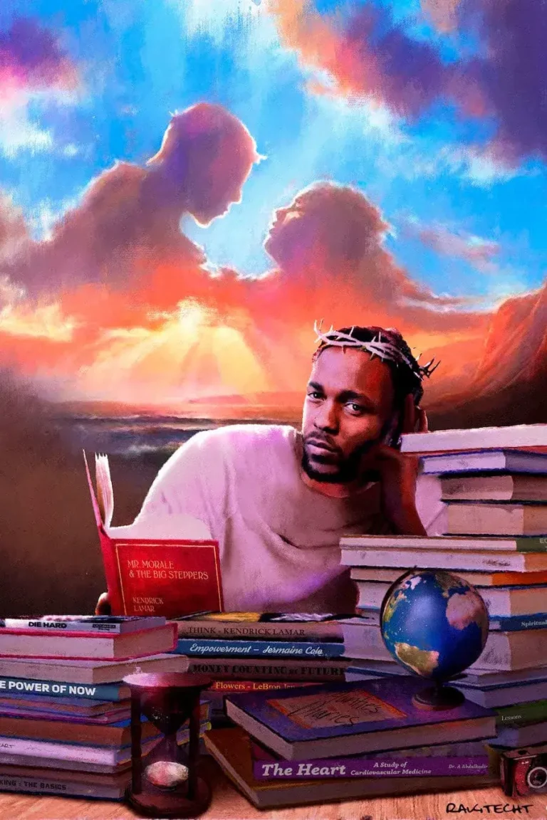Kendrick Lamar ‘Angels & Books’ Painting Poster