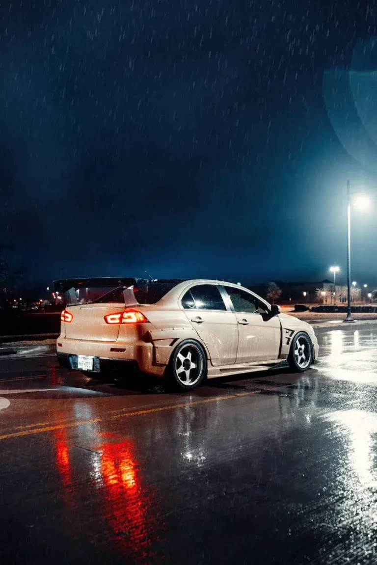 Mitsubishi Evo X ‘Rainy Roads’ Poster