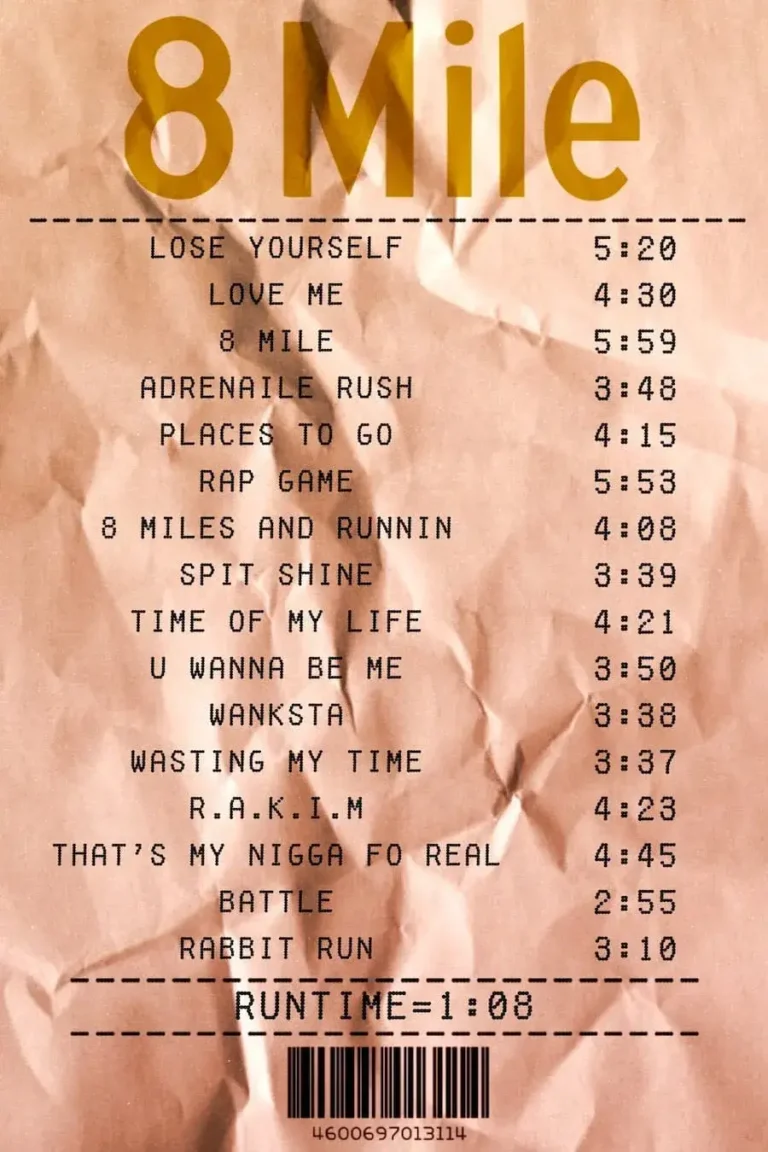 Enimem ‘8 Mile’ Receipt Poster