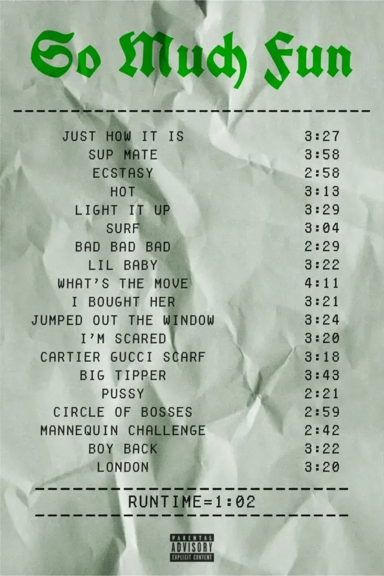 Young Thug ‘So Much Fun’ Receipt Poster