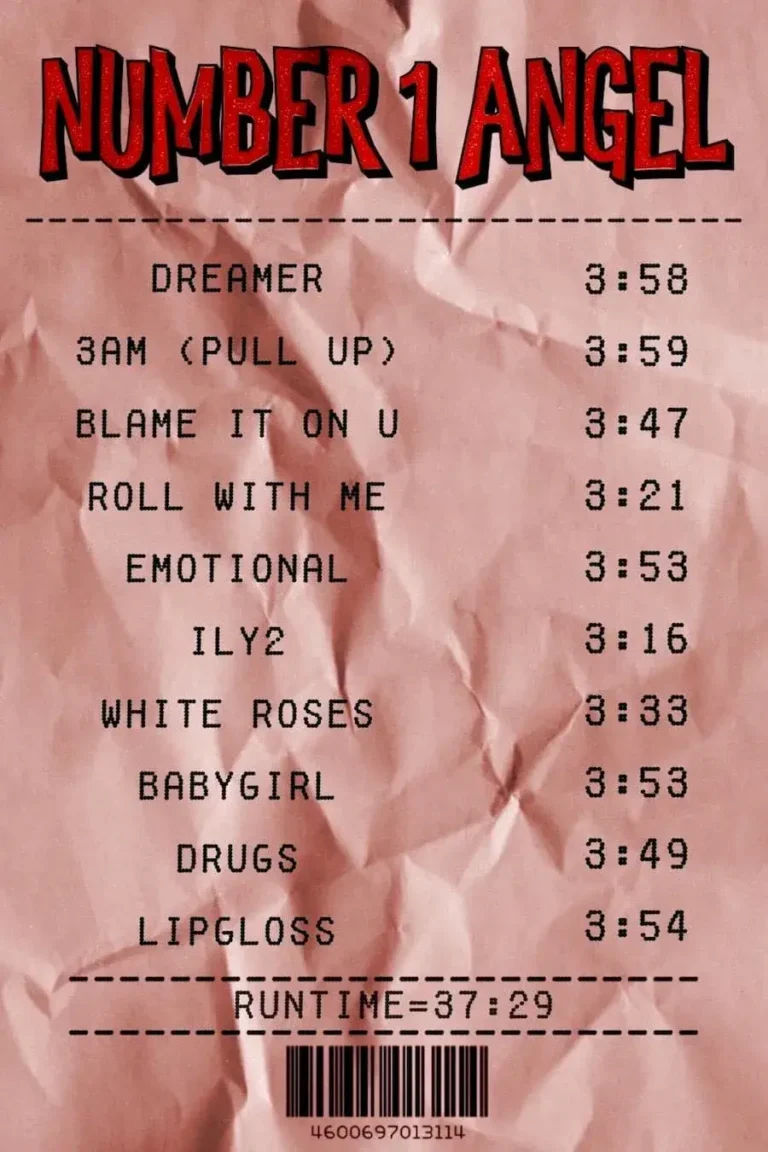 Charli XCX ‘Number 1 Angel’ Receipt Poster