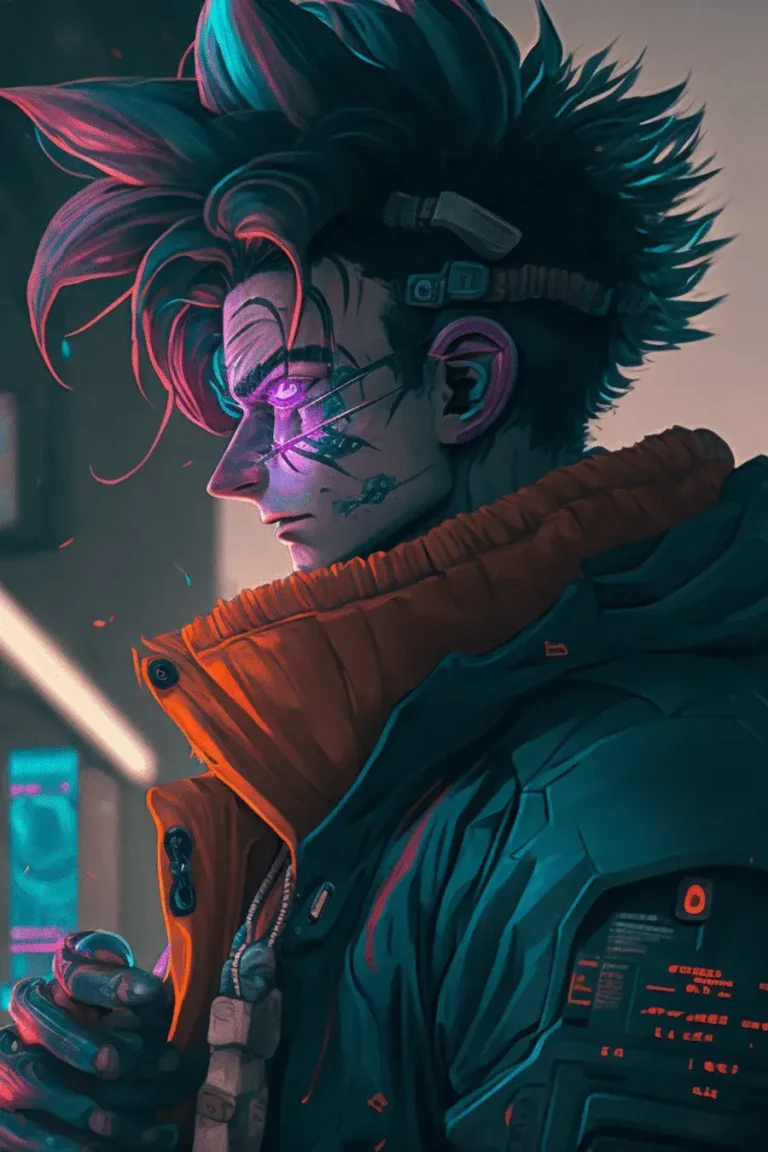 Goku x Cyber Punk’ Poster