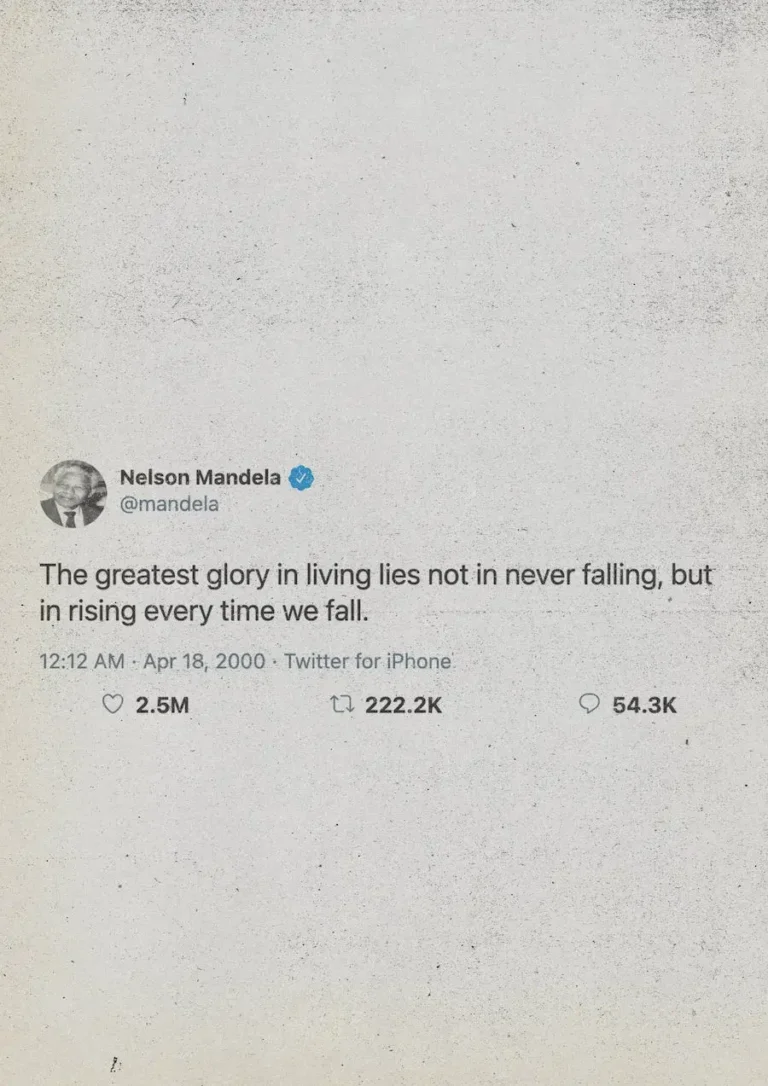 Nelson Mandela Tweet Poster