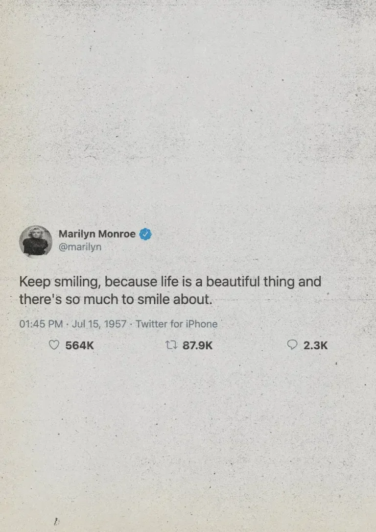 Marilyn Monroe Tweet Poster