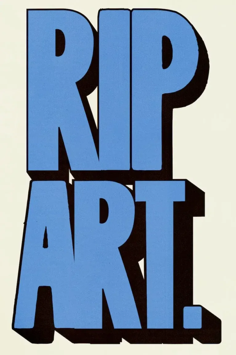 RIP Art.’ Poster