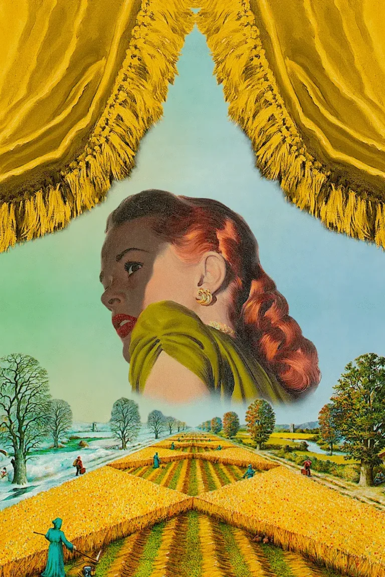 Corn Fields’ Collage Poster