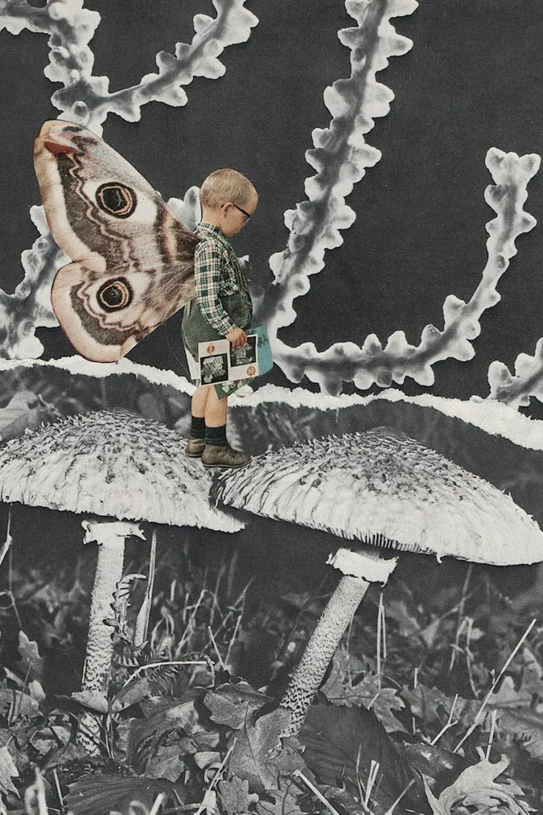 Kid Butterfly’ Collage Poster