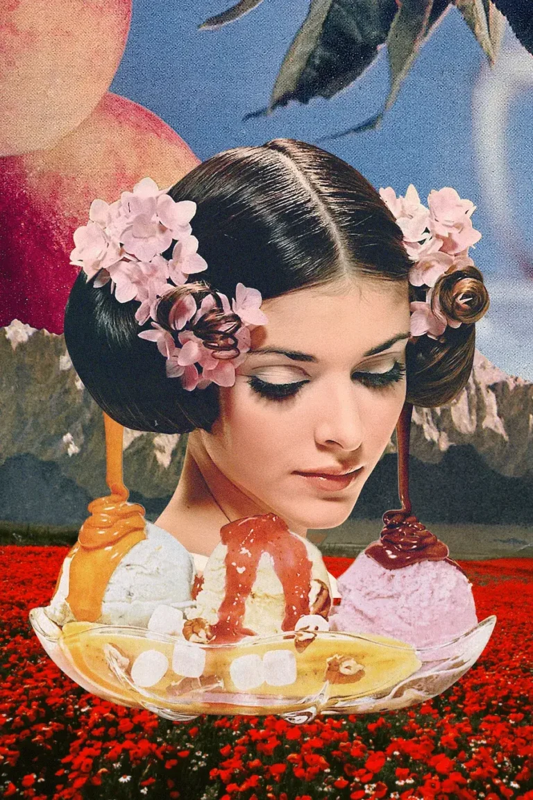 Sundae Lady’ Collage Poster
