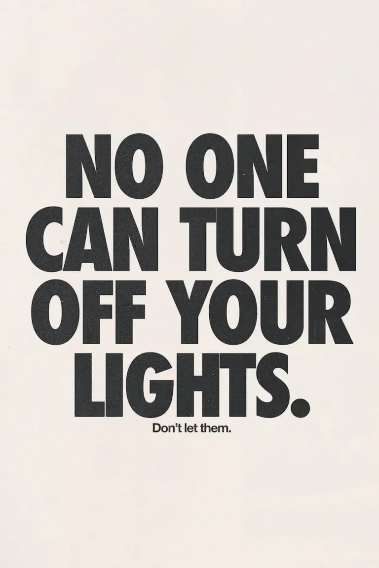 Can’t Turn Off The Lights’ Poster