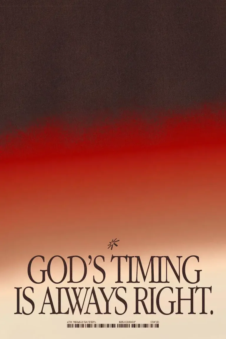 God’s Timing’ Poster