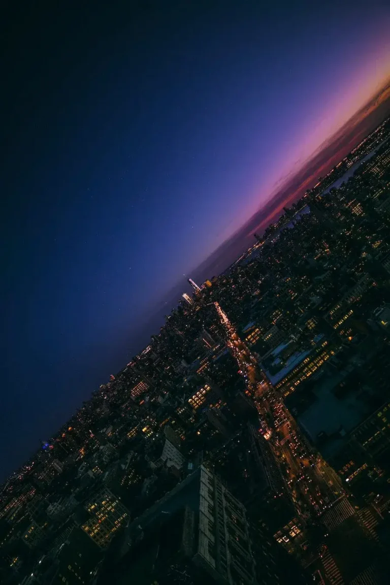 Downtown NYC ‘Purply Skies’ Poster