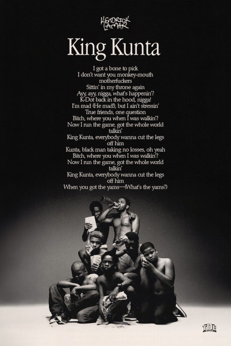 Kendrick Lamar ‘King Kunta’ Poster