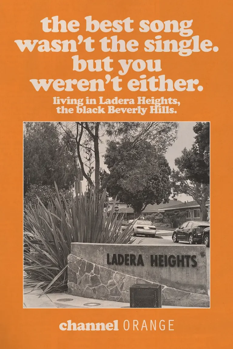 Frank Ocean ‘Ladera Heights’ Poster