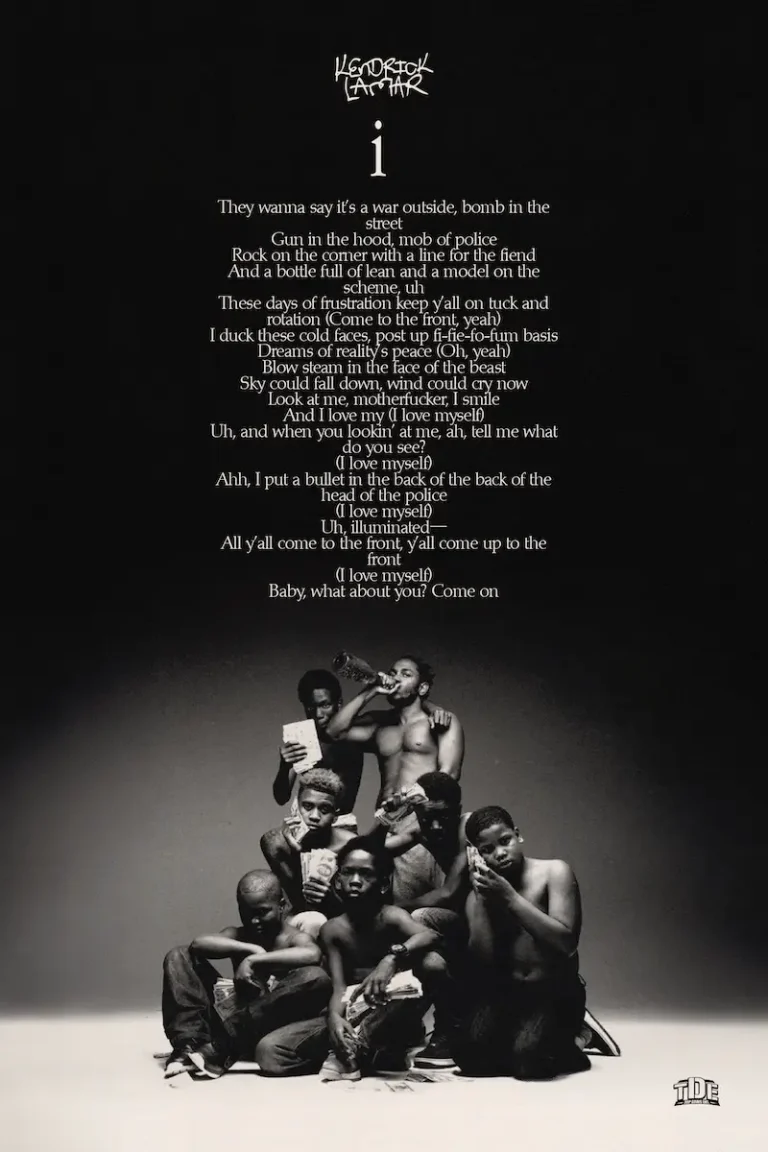 Kendrick Lamar ‘i’ Lyrics Poster